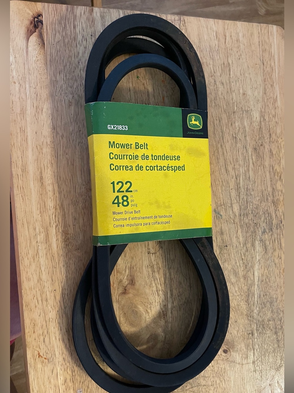 John Deere GX21833 Mower Drive Belt 122cm 48in NWOT